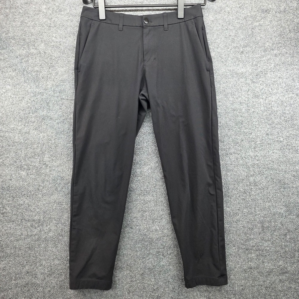 Lululemon Pants Men 30 Black Warpstreme Slim Tapered Golf LM5AQYS